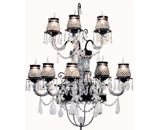 Настенный светильник Lamp International Rinascimento 8128 nero, фото 1