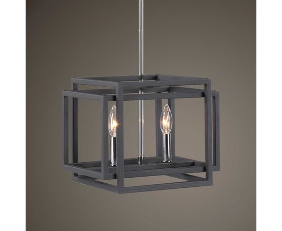 Подвесной светильник UTTERMOST Quadrangle, 2 Lt Mini Pendant, фото 2