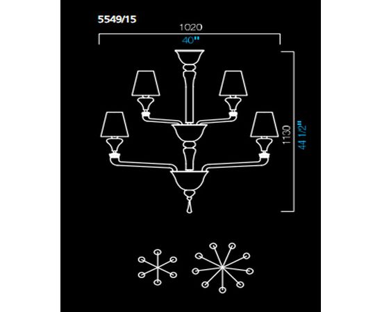 Люстра Barovier&amp;Toso 5549/15, фото 1