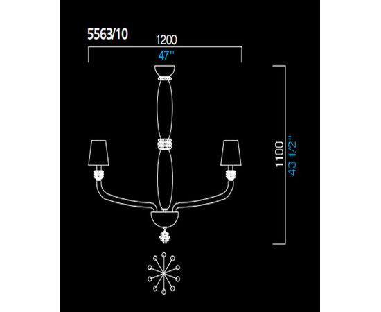 Люстра Barovier&amp;Toso 5563/10, фото 1
