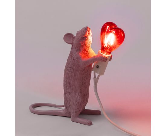 Настольная лампа Seletti Mouse Lamp Love Edition, фото 4