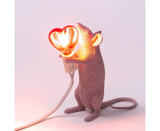 Настольная лампа Seletti Mouse Lamp Love Edition, фото 7