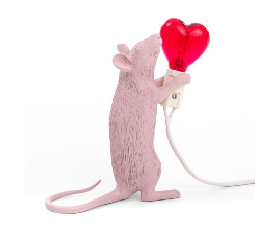 Настольная лампа Seletti Mouse Lamp Love Edition, фото 6