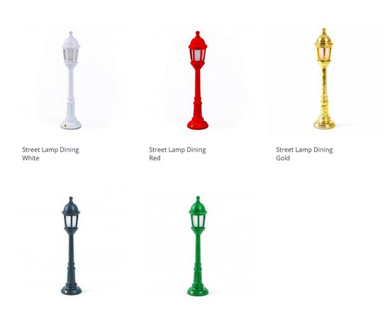 Настольный светильник Seletti Street Lamp Dining Gold, фото 2