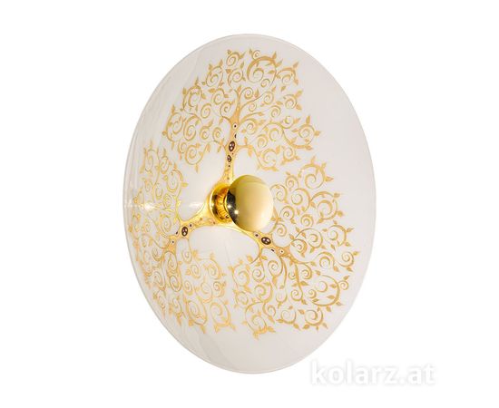 Настенный светильник Kolarz LUNA, Albero Gold, Ø89/20, фото 1