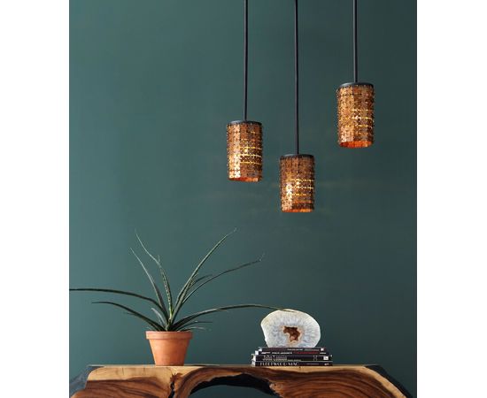 Подвесной светильник Philips Collection Armor Pendant Lamp Brass, фото 3