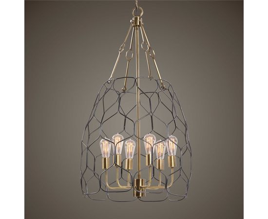 Подвесной светильник Uttermost Halstead, 6 Lt Pendant, фото 3