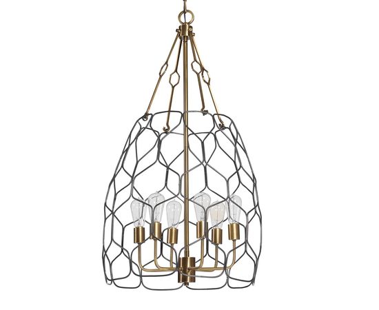 Подвесной светильник Uttermost Halstead, 6 Lt Pendant, фото 2