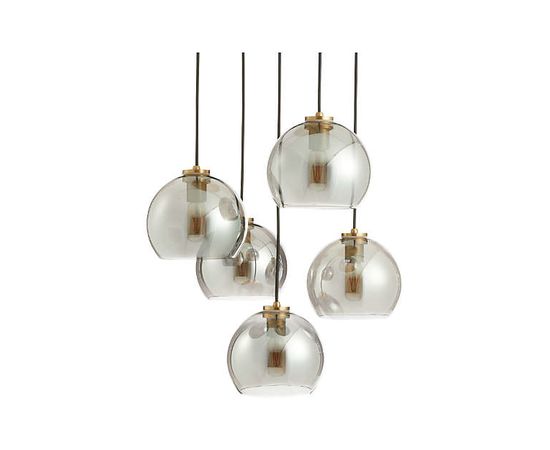 Подвесной светильник Crate and Barrel Arren Round 5-Light Pendant with Round Shades, фото 7