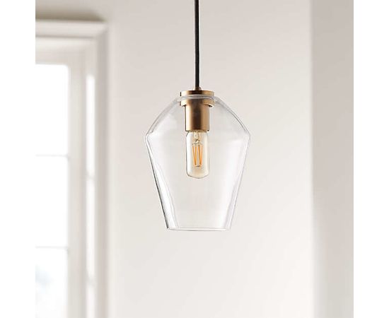 Подвесной светильник Crate and Barrel Arren Single Pendant with Angled Shade, фото 2