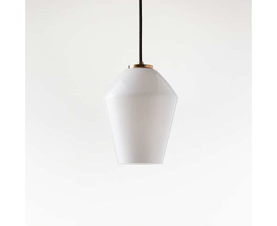 Подвесной светильник Crate and Barrel Arren Single Pendant with Angled Shade, фото 9