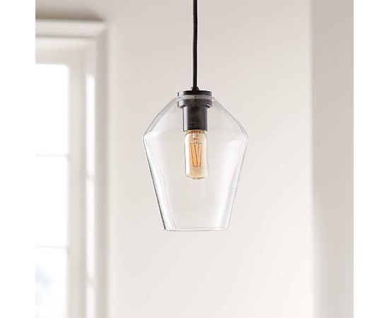 Подвесной светильник Crate and Barrel Arren Single Pendant with Angled Shade, фото 6