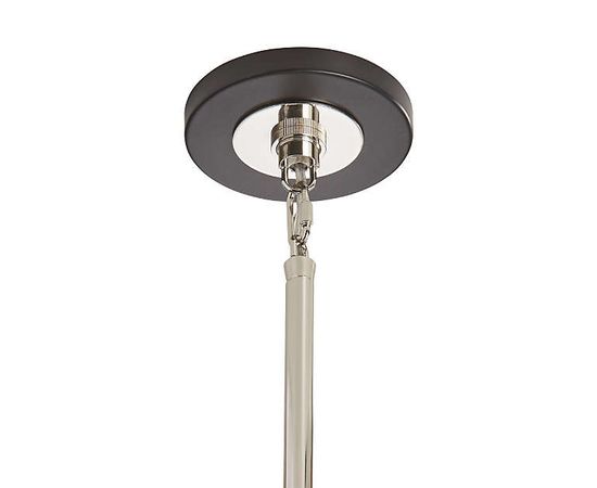 Люстра Crate and Barrel Axle Nickel Black Shade Chandelier, фото 4