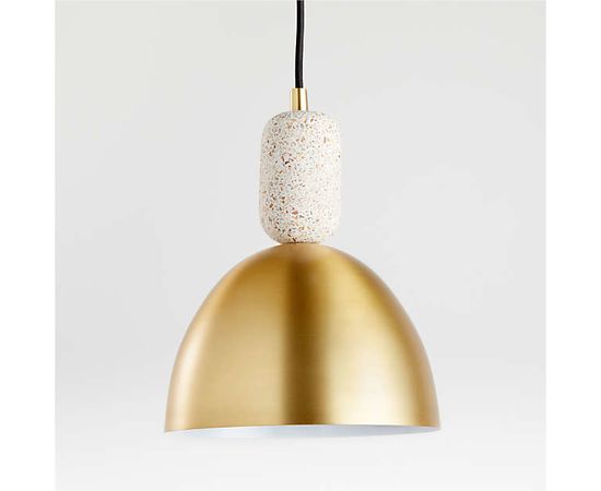 Подвесной светильник Crate and Barrel Esrum Terrazzo Pendant Light, фото 1