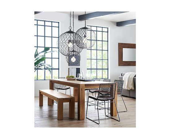 Подвесной светильник Crate and Barrel Hoyne 15&quot; Iron Pendant Lamp, фото 8