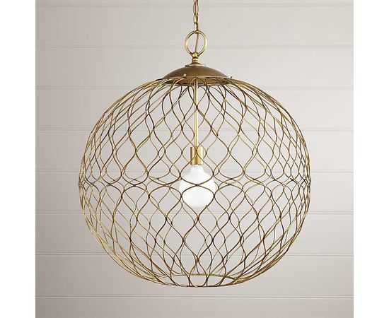 Подвесной светильник Crate and Barrel Hoyne 15&quot; Iron Pendant Lamp, фото 3