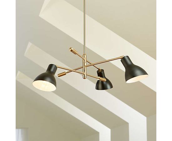 Люстра Crate and Barrel Kace 3 Arm Chandelier, фото 1