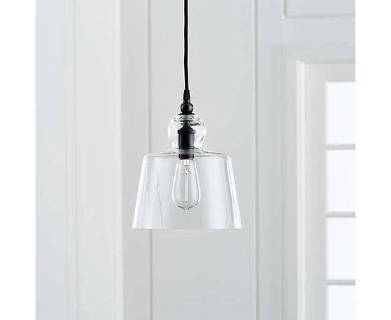 Подвесной светильник Crate and Barrel Lander Antique Bronze Pendant Light, фото 6