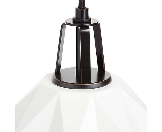 Подвесной светильник Crate and Barrel Maddox Faceted Pendant Small with Socket, фото 9