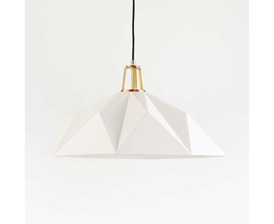 Подвесной светильник Crate and Barrel Maddox Faceted Pendant Small with Socket, фото 4