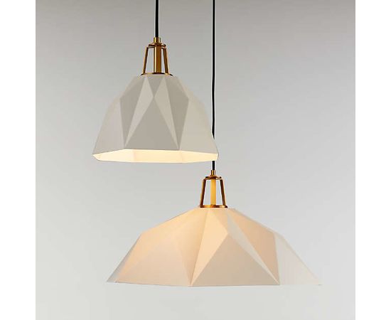 Подвесной светильник Crate and Barrel Maddox Faceted Pendant Small with Socket, фото 3