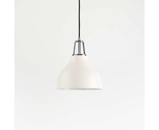 Подвесной светильник Crate and Barrel Maddox Bell Pendant Small with Socket, фото 5