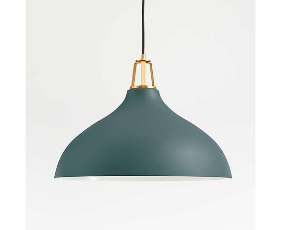 Подвесной светильник Crate and Barrel Maddox Bell Pendant Small with Socket, фото 3