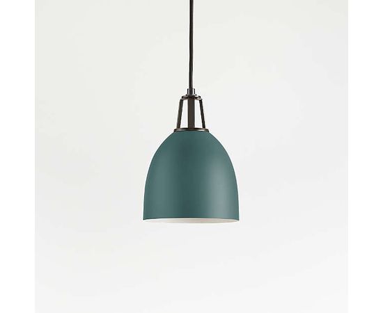 Подвесной светильник Crate and Barrel Maddox Dome Pendant Small with Socket, фото 4