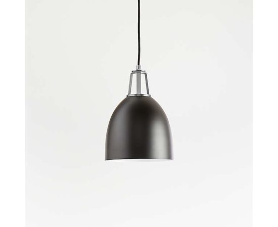 Подвесной светильник Crate and Barrel Maddox Dome Pendant Small with Socket, фото 1