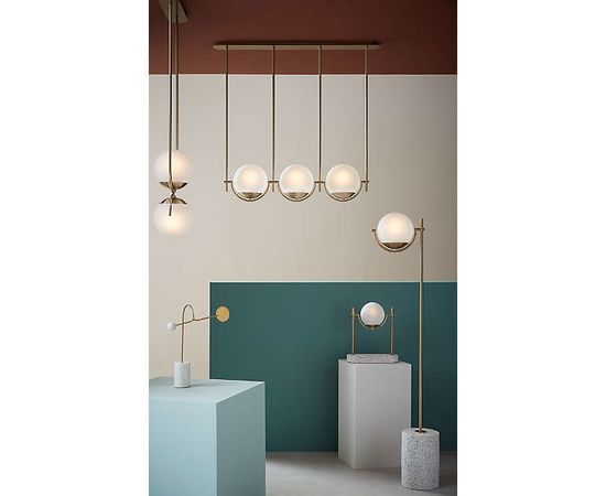 Подвесной светильник Crate and Barrel Rondure Three-Globe Pendant Light, фото 2