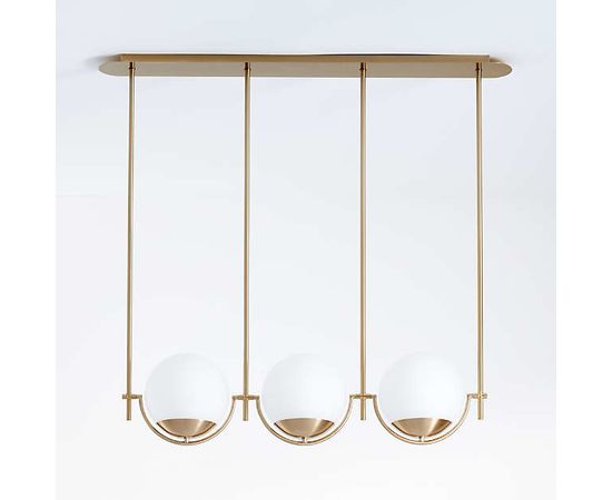 Подвесной светильник Crate and Barrel Rondure Three-Globe Pendant Light, фото 3