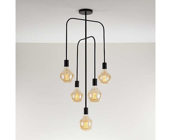 Подвесной светильник Crate and Barrel Salerno 5-Arm Pendant Light, фото 9