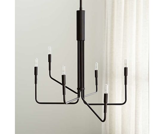 Люстра Crate and Barrel Clive 6-Arm Chandelier, фото 10