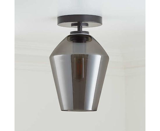 Потолочный светильник Crate and Barrel Arren Flush Mount Light with Angled Shade, фото 3