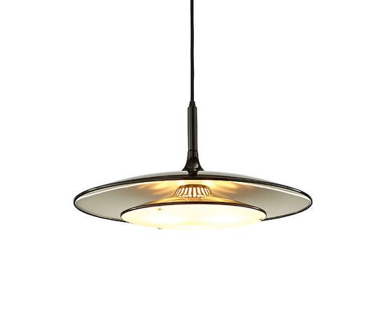 Подвесной светильник Crate and Barrel Gage Black Metal Pendant Lamp, фото 4