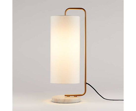 Настольная лампа Crate and Barrel Oralee Cylinder Table Lamp, фото 1