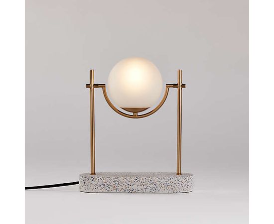 Настольная лампа Crate and Barrel Rondure Globe Table Lamp, фото 1