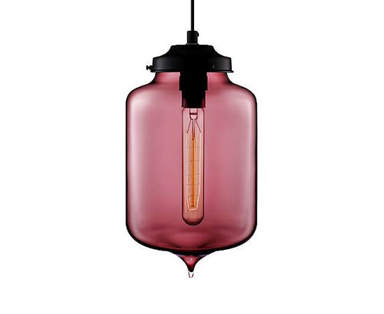 Подвесной светильник Crate and Barrel Turret Clear Hand-Blown Glass Pendant Light, фото 2