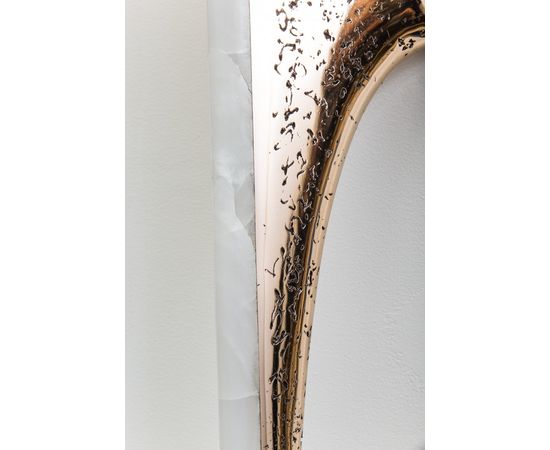 Настенный светильник Markus Haase Wormed Bronze and Onyx Sculptural Sconce, фото 3