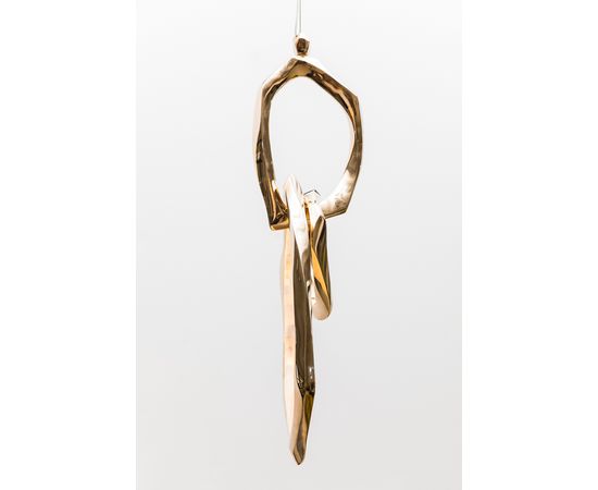 Подвесной светильник Markus Haase Bronze and Onyx Circlet Pendant, фото 7