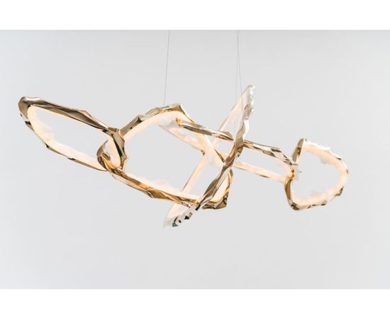 Подвесной светильник Markus Haase Bronze and Onyx Circlet Chandelier II, фото 5