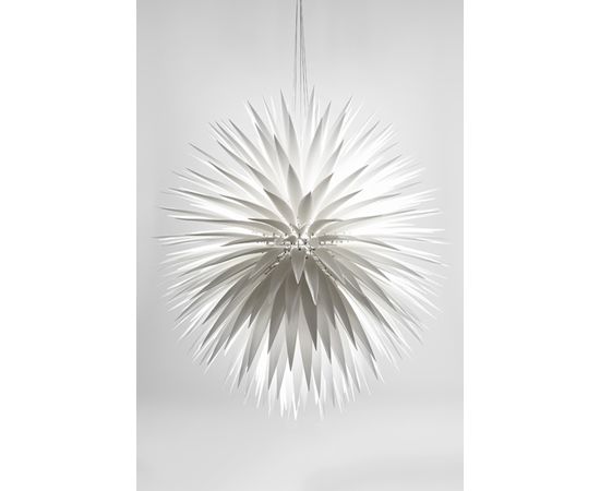 Подвесной светильник Jeremy Cole White Flax Flush Mount, фото 1