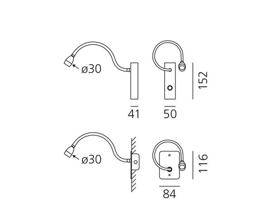 Настенный светильник Artemide Jet 10°, фото 2