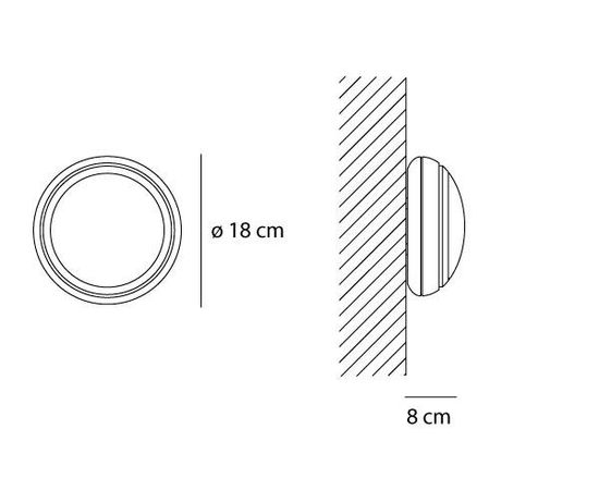 Настенный светильник Artemide Pantarei 190 LED, фото 3