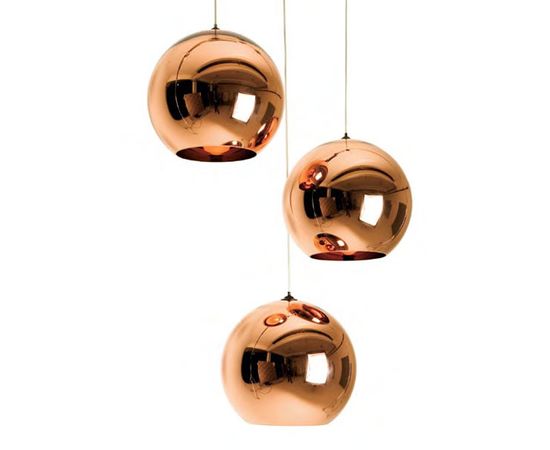 Подвесной светильник Tom Dixon Copper Pendant Round 45cm, фото 3