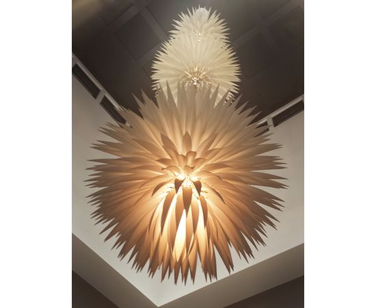 Подвесной светильник Jeremy Cole White Flax Flush Mount, фото 3