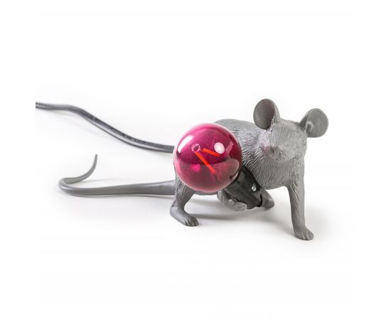 Настольный светильник Seletti Mouse Lamp Grey Lop, фото 1