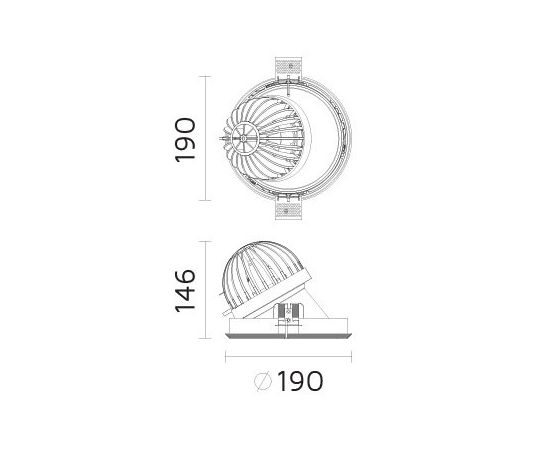 Встраиваемый светильник Forma Lighting Palla Round Wallwasher, фото 2