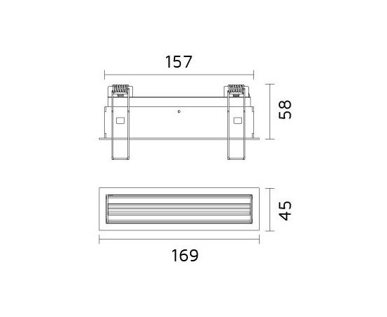 Встраиваемый светильник Forma Lighting Polaris Wallwasher, фото 4