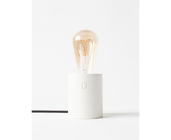 Настольный светильник Plumen LUMI White Concrete Table Lamp By Unrefined, фото 3